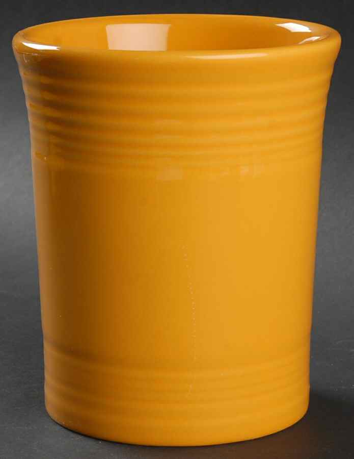 Fiesta Marigold (Intro 2008, 75th Anniversary) Utensil Holder by Homer Laughlin -1