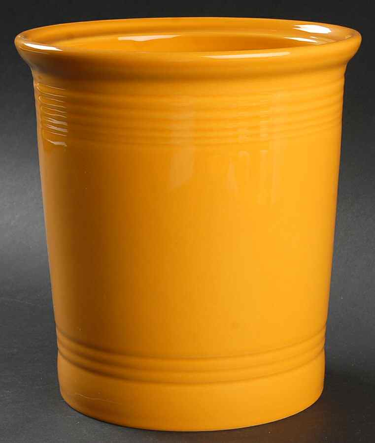 Fiesta Marigold (Intro 2008, 75th Anniversary) Large Canister No Lid by Homer Laughlin -1
