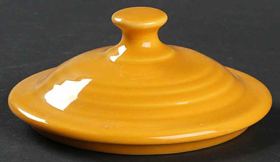 Fiesta Marigold (Intro 2008, 75th Anniversary) Lid for Jam/Jelly by Homer Laughlin -1