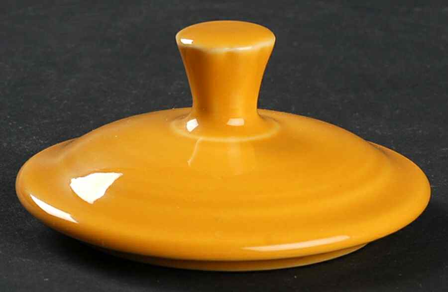 Fiesta Marigold (Intro 2008, 75th Anniversary) Lid for Individual Sugar Bowl by Homer Laughlin -1