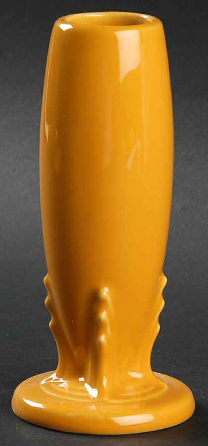 Fiesta Marigold (Intro 2008, 75th Anniversary) 6" Bud Vase by Homer Laughlin -1