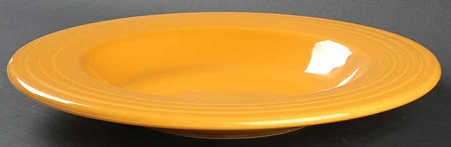 Fiesta Marigold (Intro 2008, 75th Anniversary) 12" Individual Pasta Bowl by Homer Laughlin -1