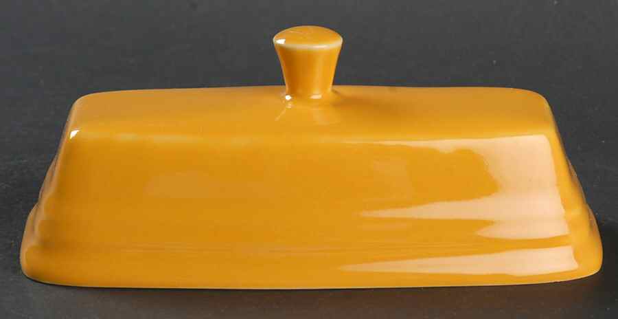 Fiesta Marigold (Intro 2008, 75th Anniversary) Lid for 1/4 Lb Butter by Homer Laughlin -1