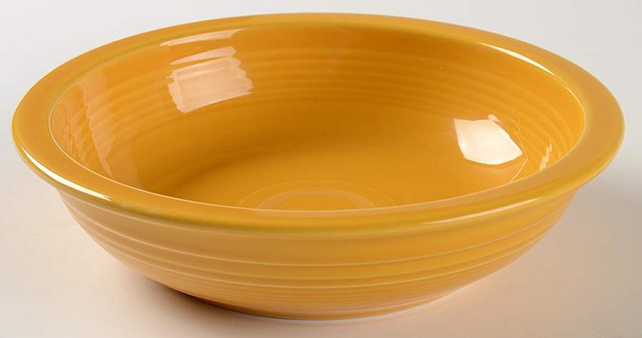 Fiesta Marigold (Intro 2008, 75th Anniversary) 8" Individual Pasta Bowl by Homer Laughlin -1