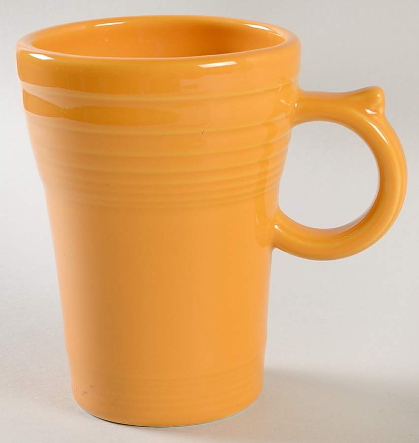 Fiesta Marigold (Intro 2008, 75th Anniversary) Latte Mug by Homer Laughlin -1