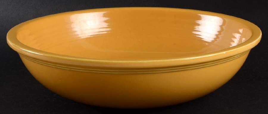 Fiesta Marigold (Intro 2008, 75th Anniversary) Large Fruit Bowl by Homer Laughlin -1