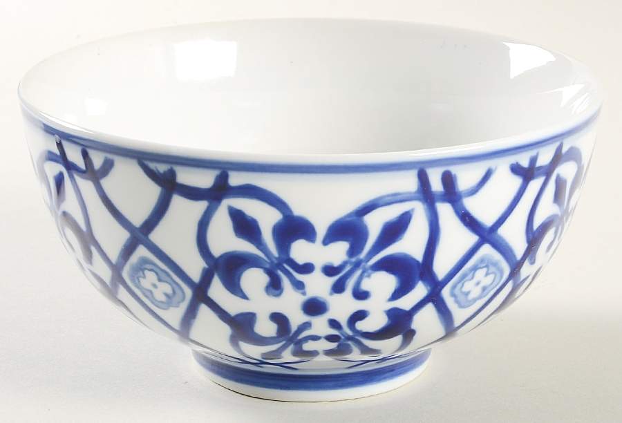 Catalina Medallion Blue Soup/Cereal Bowl by Home-1