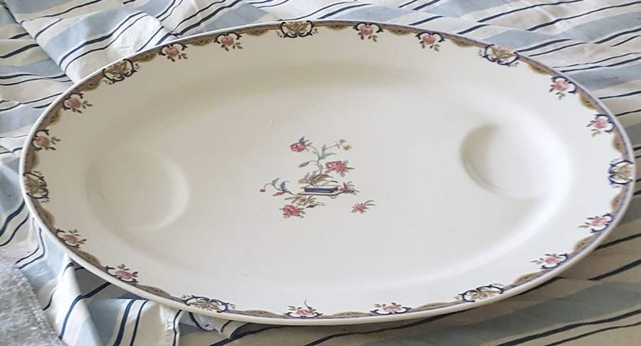 H3706 17" Oval Serving Platter by Haviland-1