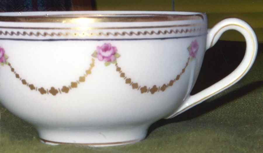 H3707 Flat Cup & Saucer Set by Haviland-1