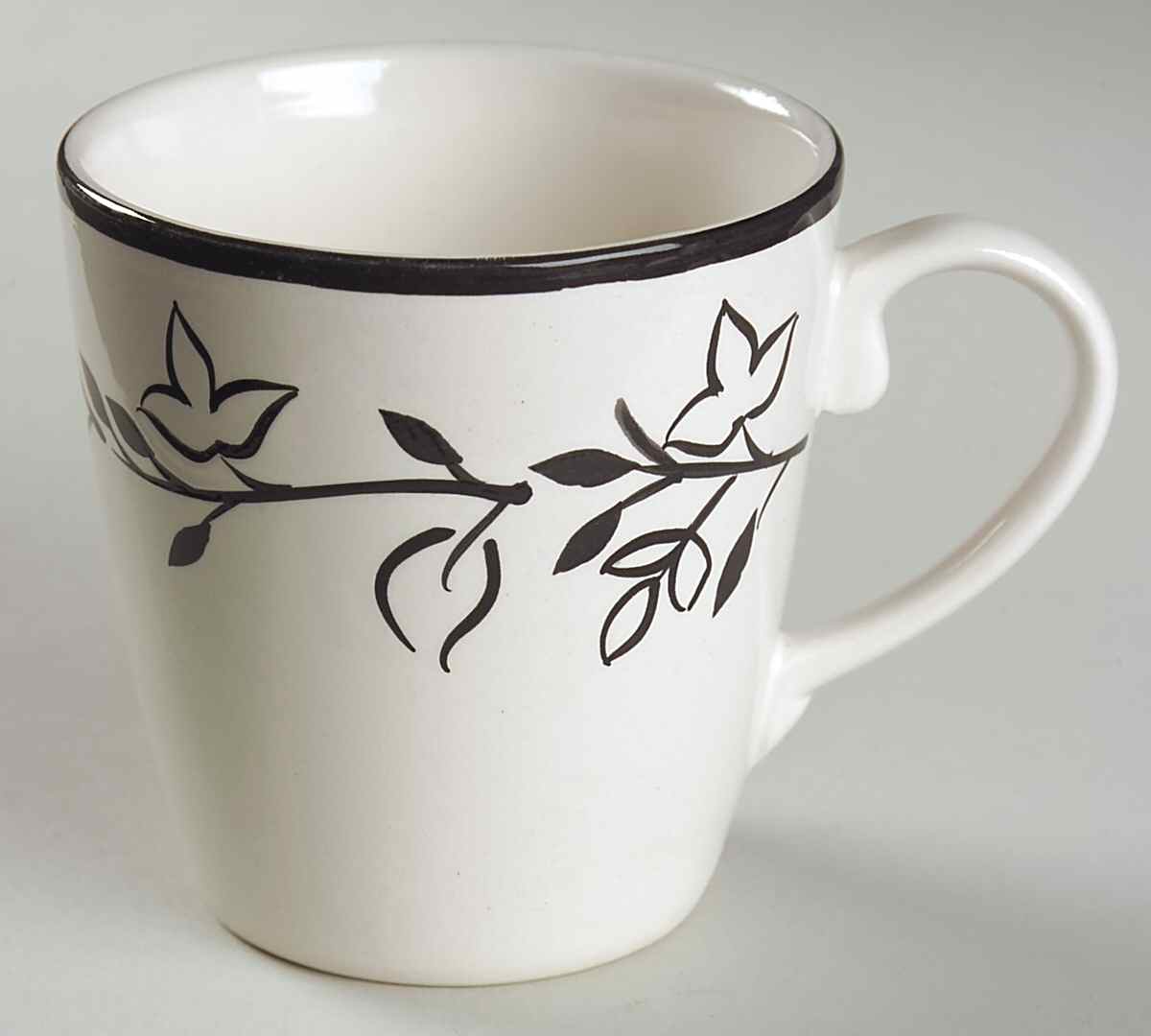 Ebony Floral Mug by Home Trends-1
