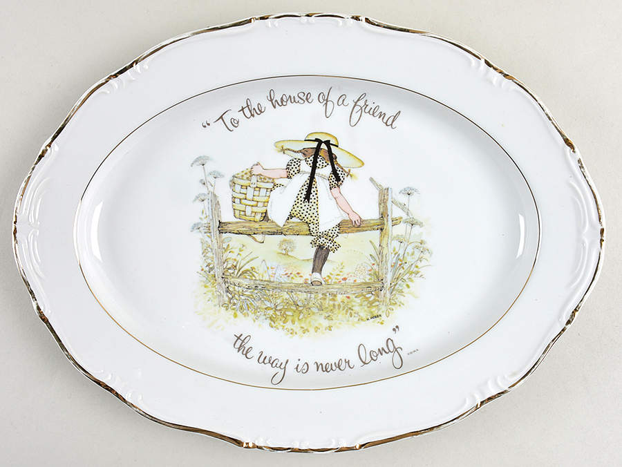 HOH4 14" Oval Serving Platter by Holly Hobbie-1