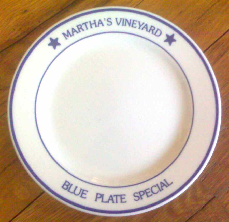 Martha's Vineyard Blue Plate Special Dinner Plate by Homer Laughlin -1