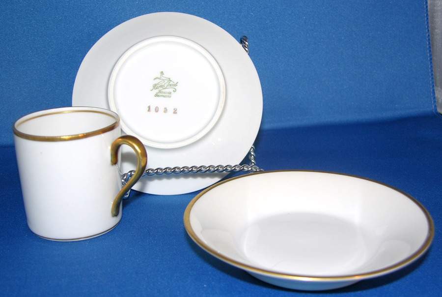 1052 Flat Demitasse Cup & Saucer Set by Hertel Jacob-1