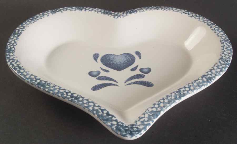 Blue Hearts Pie Serving Plate by Home Trends-1