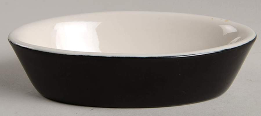Black 6" Oval Boston Baker by Hall-1