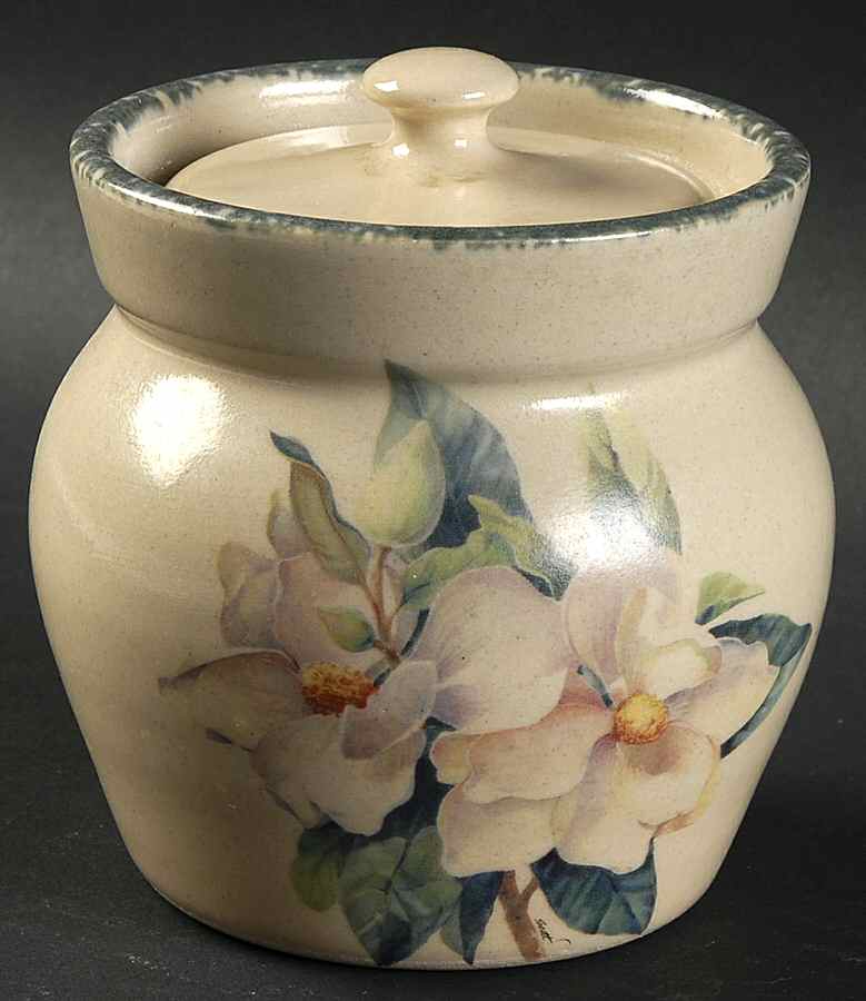 Magnolia Cookie Jar & Lid by Home & Garden Party-1