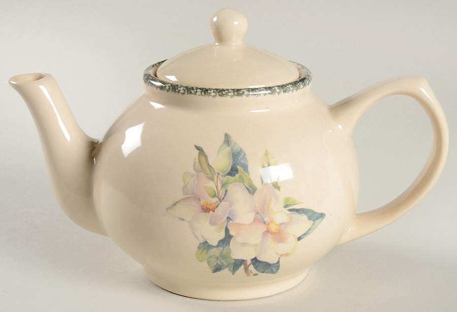 Magnolia Teapot & Lid by Home & Garden Party-1