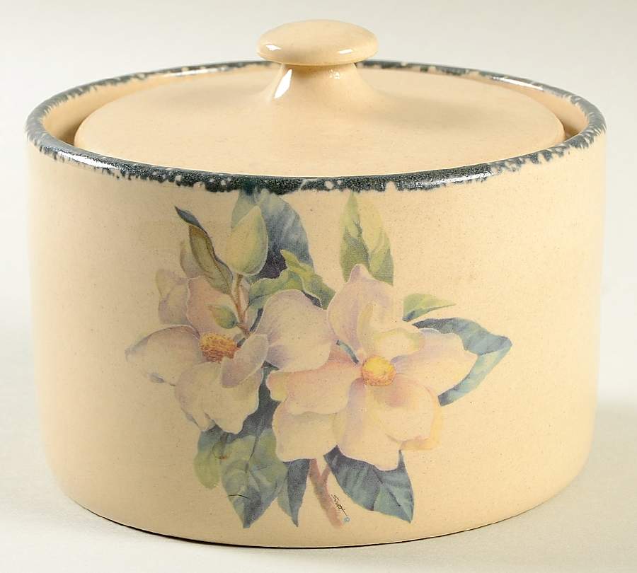 Magnolia Butter Box & Lid by Home & Garden Party-1