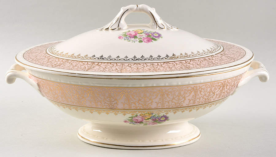 HLC3728 Oval Covered Vegetable by Homer Laughlin -1