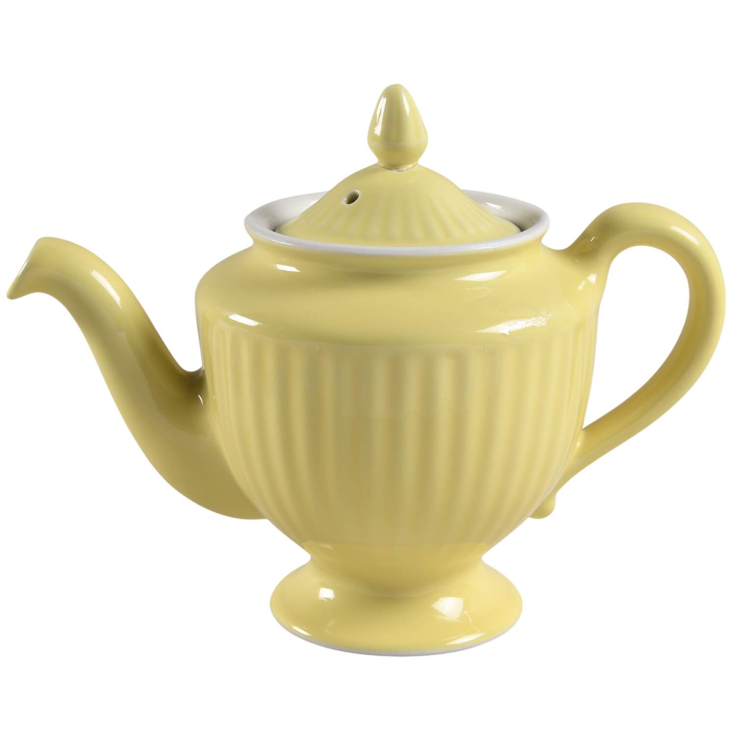 Canary Yellow Los Angeles Teapot & Lid by Hall-1