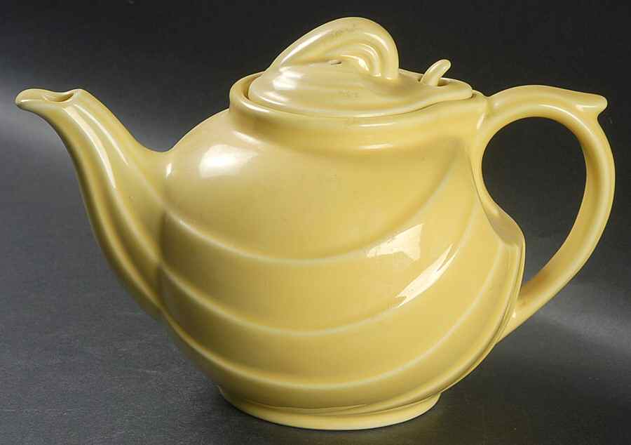 Canary Yellow Parade Teapot & Lid by Hall-1