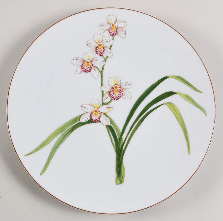 Jardin des Orchidees Dinner Plate by Hermes-1