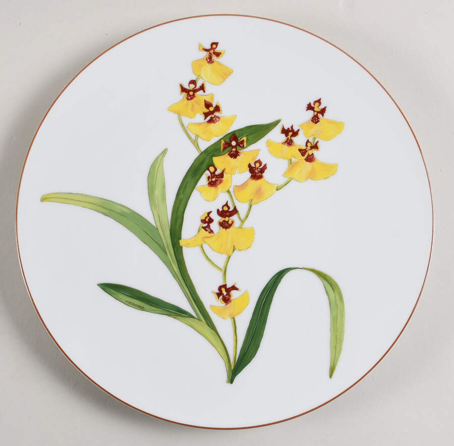 Jardin des Orchidees Dinner Plate by Hermes-1