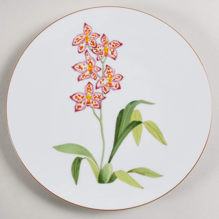 Jardin des Orchidees Dinner Plate by Hermes-1