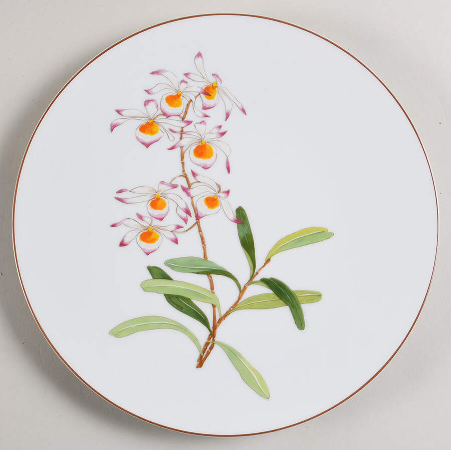 Jardin des Orchidees Dinner Plate by Hermes-1