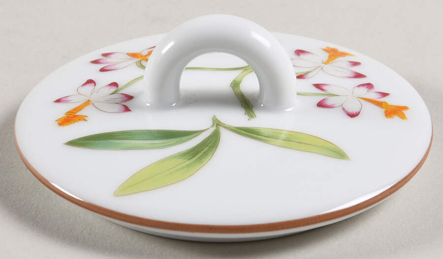 Jardin des Orchidees Lid for Sugar Bowl by Hermes-1