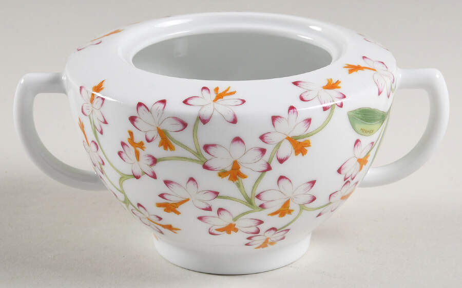 Jardin des Orchidees Sugar Bowl No Lid by Hermes-1