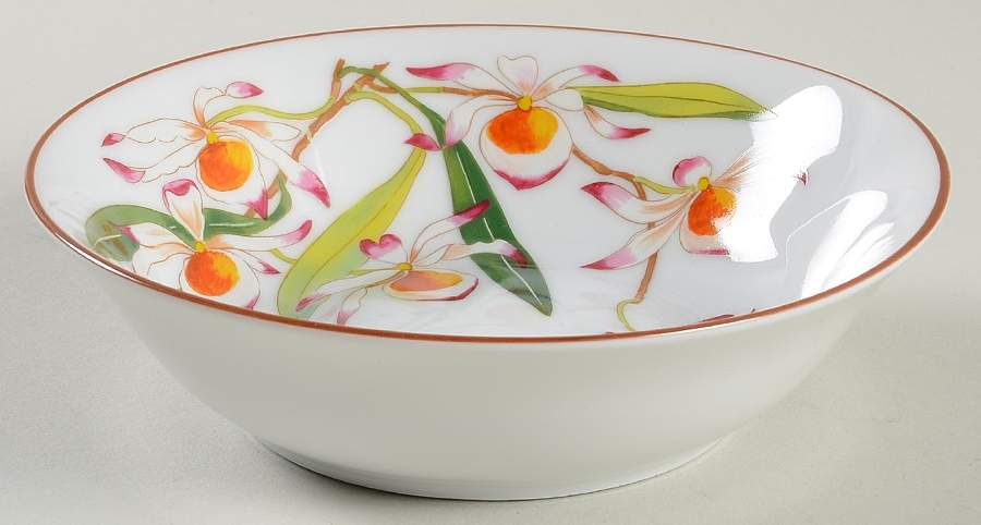 Jardin des Orchidees Fruit/Dessert (Sauce) Bowl by Hermes-1