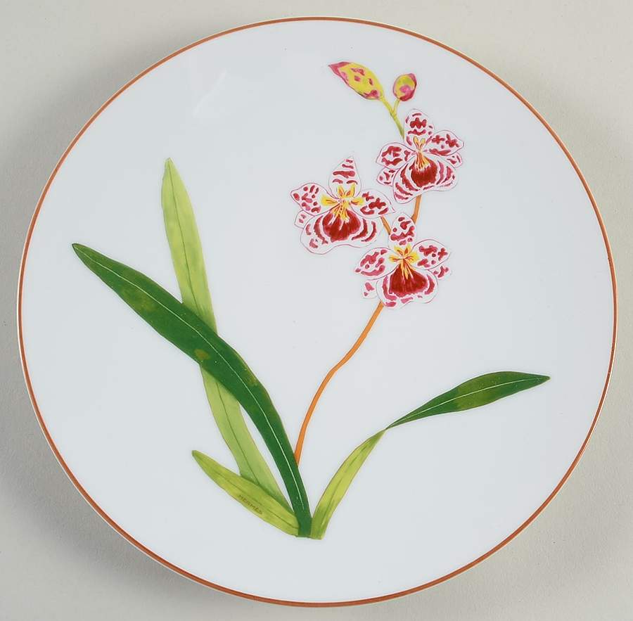 Jardin des Orchidees Dessert/Pie Plate by Hermes-1