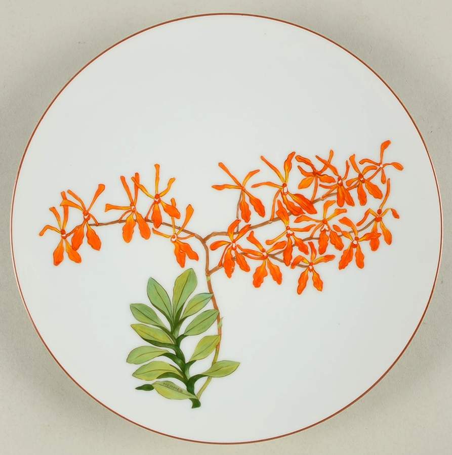 Jardin des Orchidees Dessert/Pie Plate by Hermes-1