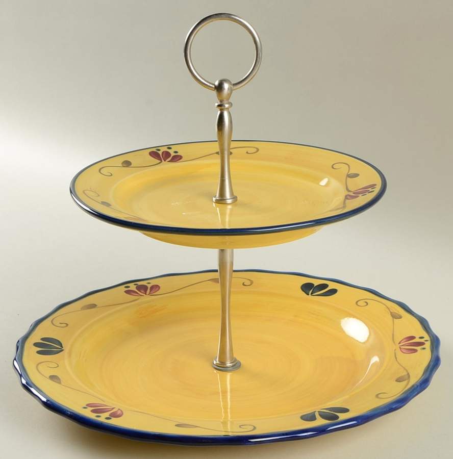 Welcome Home 2-Tier Serving Tray by Home & Garden Party-1