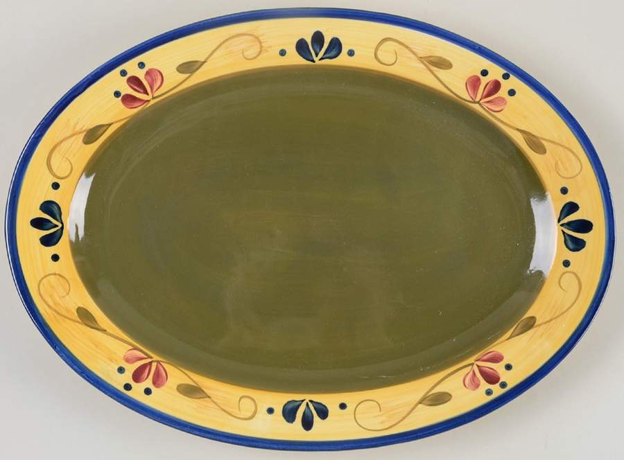 Welcome Home 15" Oval Serving Platter by Home & Garden Party-1