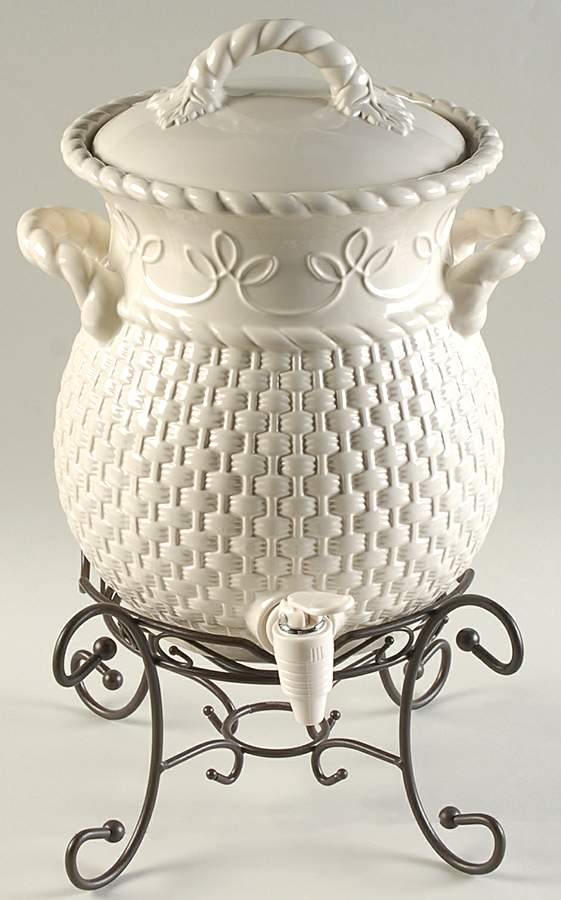 Veranda Beverage Dispenser & Lid w/Metal Stand by Home & Garden Party-1