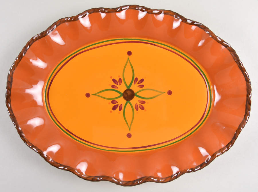 Tuscan Home 17" Oval Serving Platter by Home & Garden Party-1