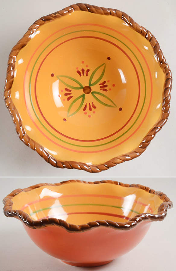 Tuscan Home 9" Salad Serving Bowl by Home & Garden Party-1