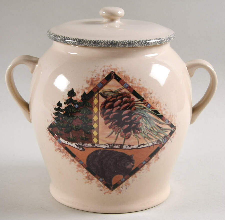 Northwoods Small Canister & Lid by Home & Garden Party-1