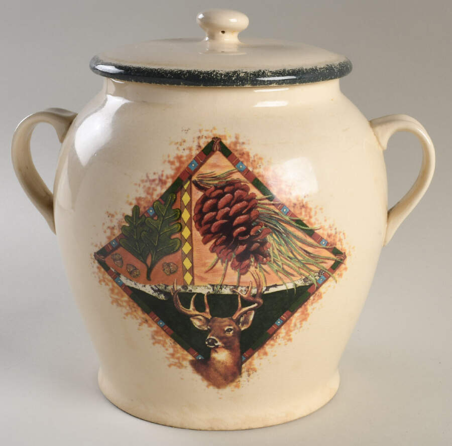 Northwoods Large Canister & Lid by Home & Garden Party-1