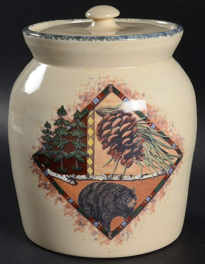 Northwoods Large Canister & Lid by Home & Garden Party-1