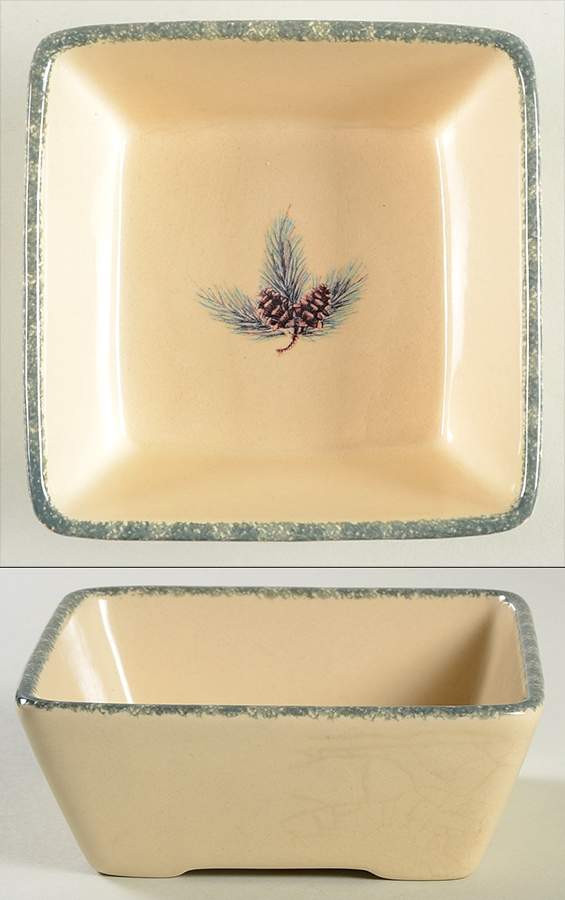 Northwoods 5" Square Bowl by Home & Garden Party-1