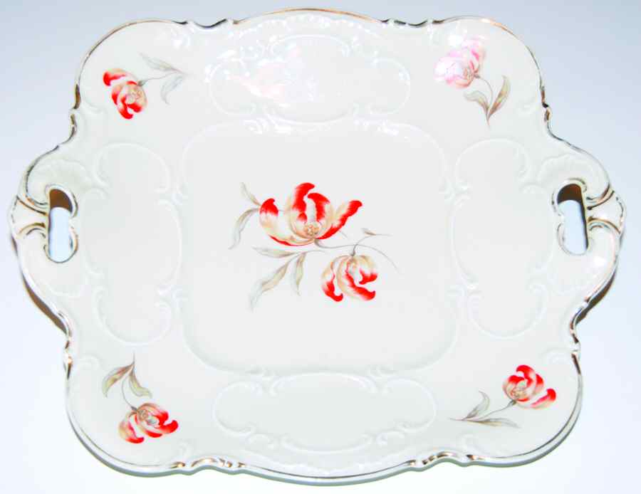 5366 Square Handled Cake Plate by Hutschenreuther-1