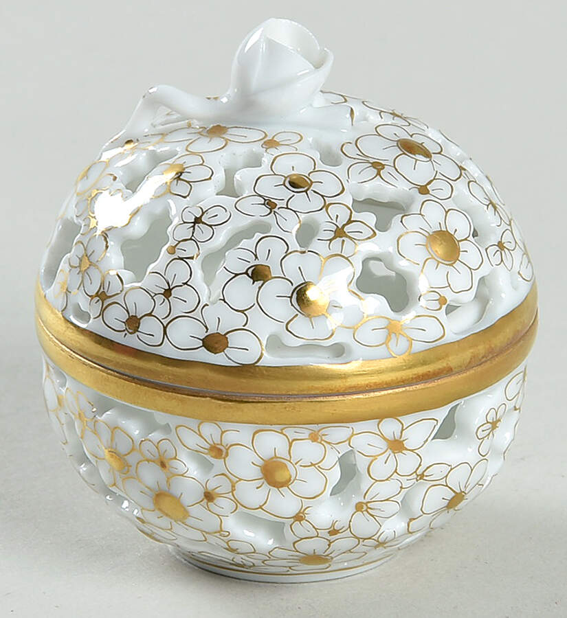 Boxes Open Work Ball-Gold - No Box by Herend-1
