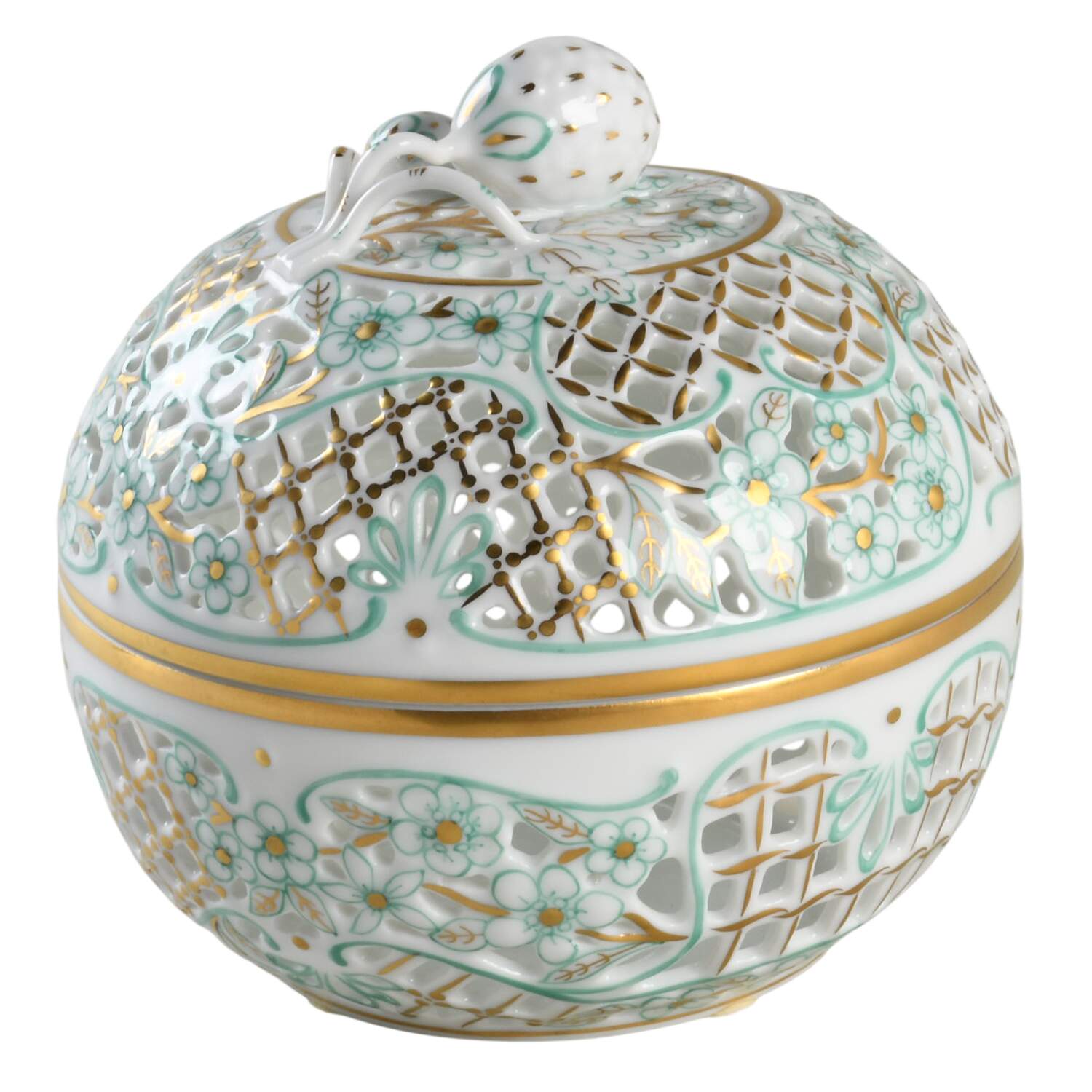 Giftware 5" Round Box & Lid by Herend-1