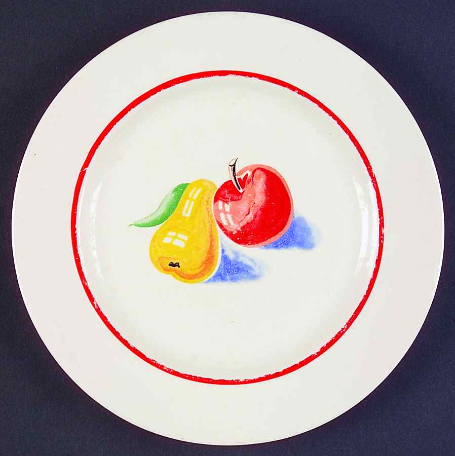 Red Apple II Modern Age Salad Plate by Harker-1