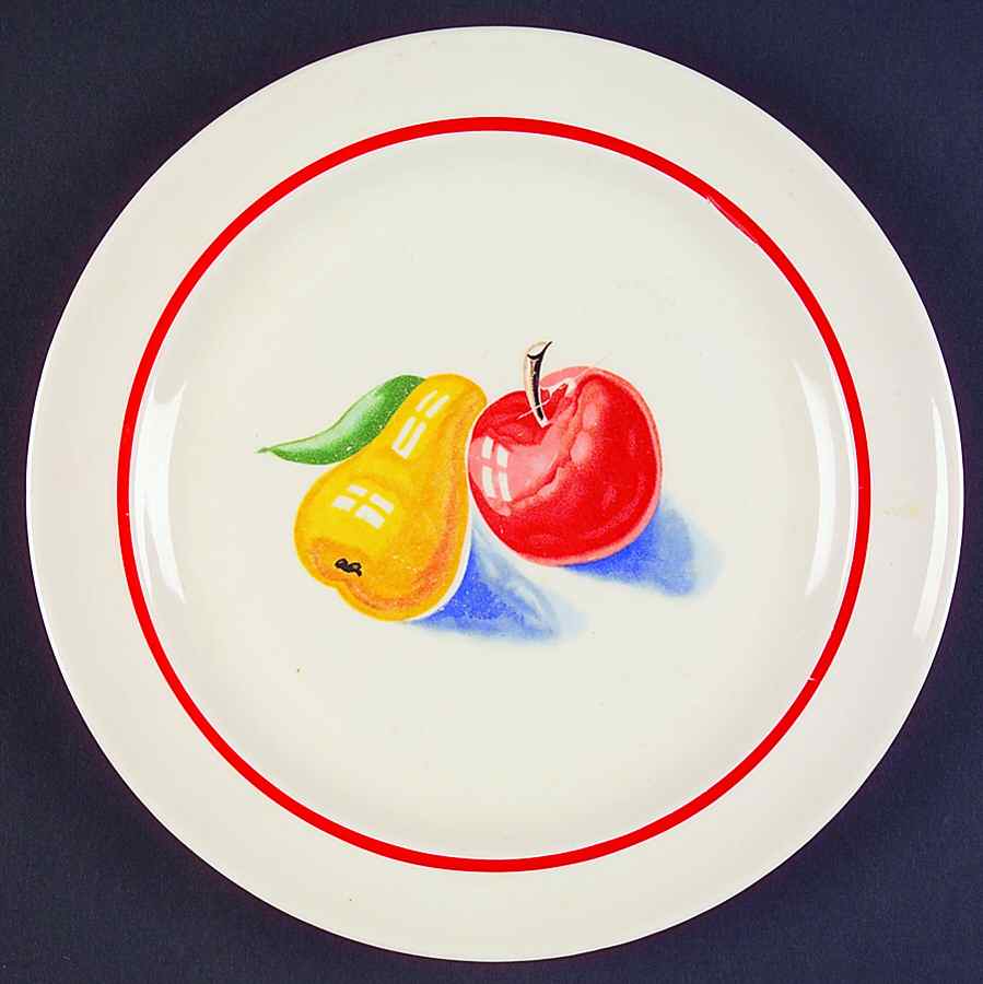 Red Apple II Modern Age Luncheon Plate by Harker-1
