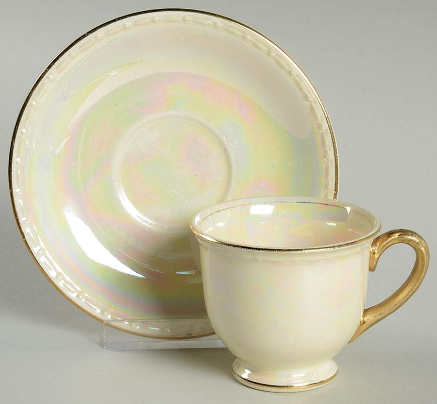 HLC2593 Footed Demitasse Cup & Saucer Set by Homer Laughlin -1