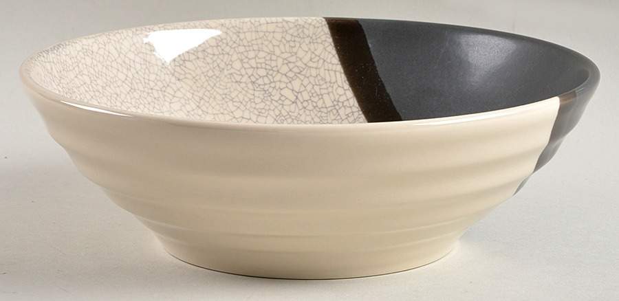 Vintage Black Soup/Cereal Bowl by Home-1